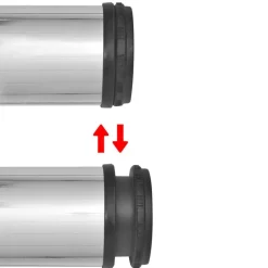 vidaXL 4 pieds de table réglables en hauteur 710 mm Chromé