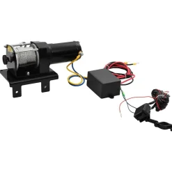 Manutention De Matériaux-vidaXL 12 V Treuil électrique 1360 KG avec fil et plaque de montage
