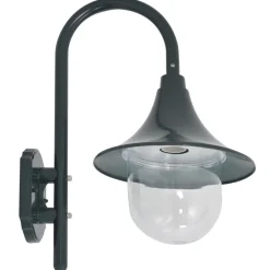 Luminaires-vidaXL 44213 applique jardin E27 42 cm aluminium Vert foncé