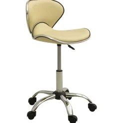 vidaXL 323677 Salon Spa Stool Cream Faux Leather