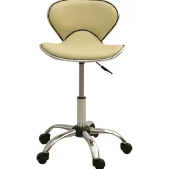 vidaXL 323677 Salon Spa Stool Cream Faux Leather