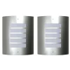 vidaXL Applique murale design en métal (lot de 2)
