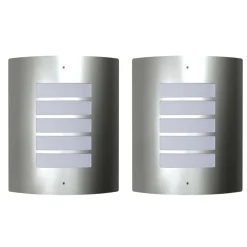 vidaXL Applique murale design en métal (lot de 2)