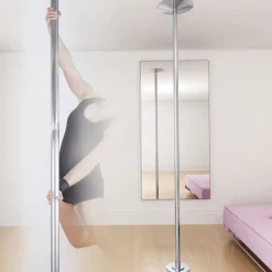 Pour Adultes-vidaXL Barre Pole Dance Taille est extensible et réglable de 2,24 m à 2,75 m pour différentes hauteurs de plafond