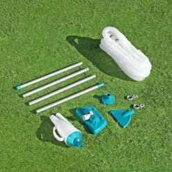 vidaXL Best Way Aspirateur de piscine Bleu et Blanc 224 x 3 x 3 cm Plastique