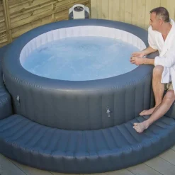 vidaXL Bestway Bord gonflable Lay-Z-Spa pour bain à remous rond