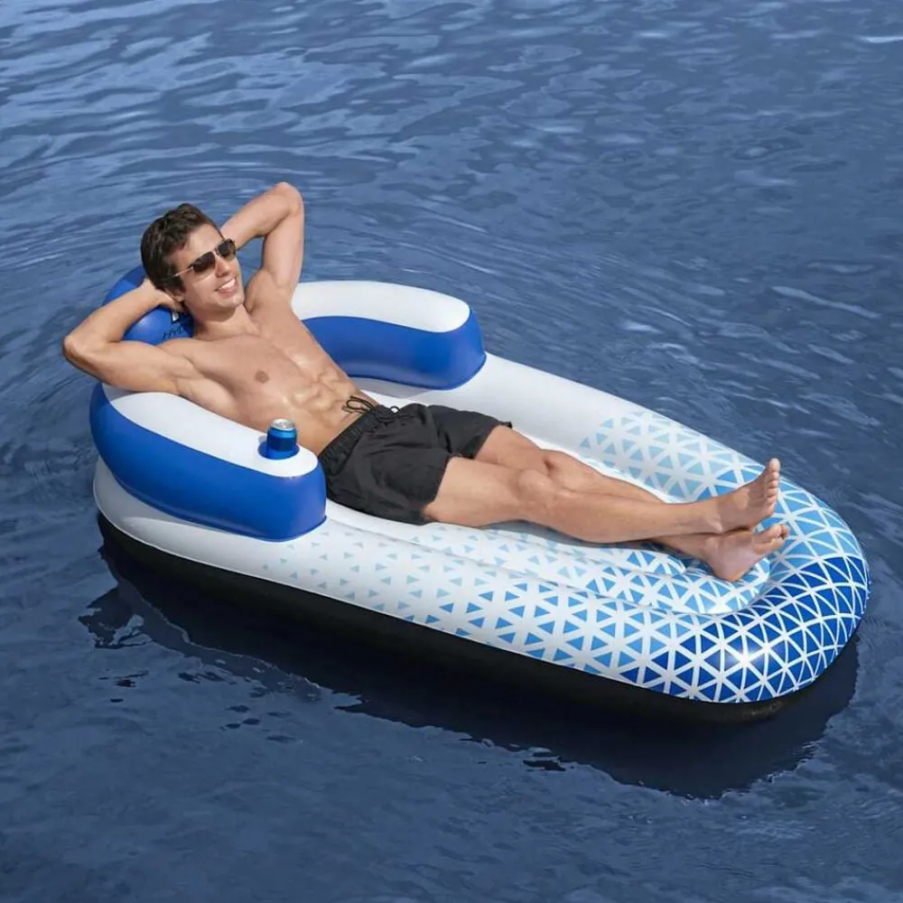 vidaXL Bestway Chaise longue flottante Hydro Force 183x97 cm Bleu