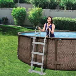 Piscine & Spa-vidaXL Bestway Échelle de piscine à 4 marches Flowclear 122 cm 58331