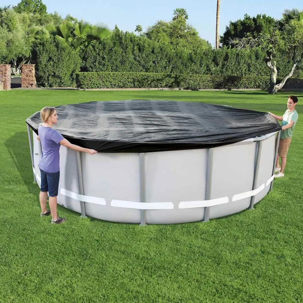 Piscine & Spa-vidaXL Bestway Couverture de piscine Flowclear 488 cm
