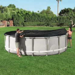 Piscine & Spa-vidaXL Bestway Couverture de piscine Flowclear 488 cm