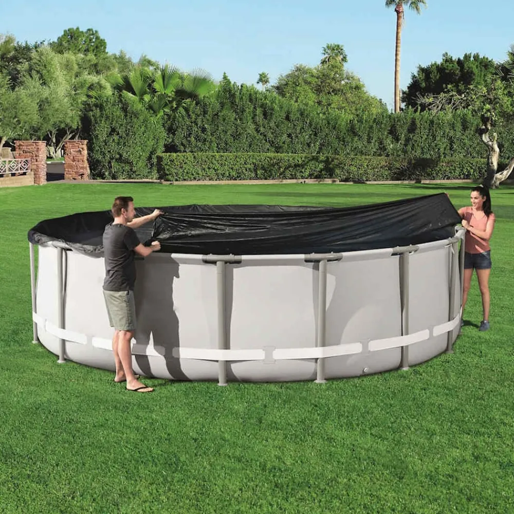 Piscine & Spa-vidaXL Bestway Couverture de piscine Flowclear 488 cm