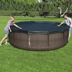 vidaXL Bestway Couverture de piscine Flowclear 366 cm