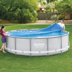vidaXL Bestway Couverture solaire de piscine Flowclear 427 cm