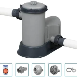 vidaXL Bestway Ensemble de piscine Power Steel 488x122 cm