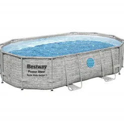 vidaXL Bestway Ensemble de piscine Power Steel 488x305x107 cm