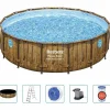 Piscine & Spa-vidaXL Bestway Ensemble de piscine Power Steel 488x122 cm