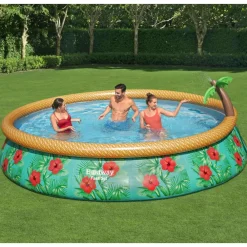 Piscine & Spa-vidaXL Bestway Ensemble de piscine gonflable Paradise Palms 457x84 cm
