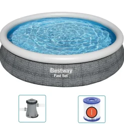 vidaXL Bestway Ensemble de piscine ronde 366x76 cm