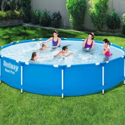 Piscine & Spa-vidaXL Bestway Ensemble de piscine Steel Pro Cadre 366x76 cm