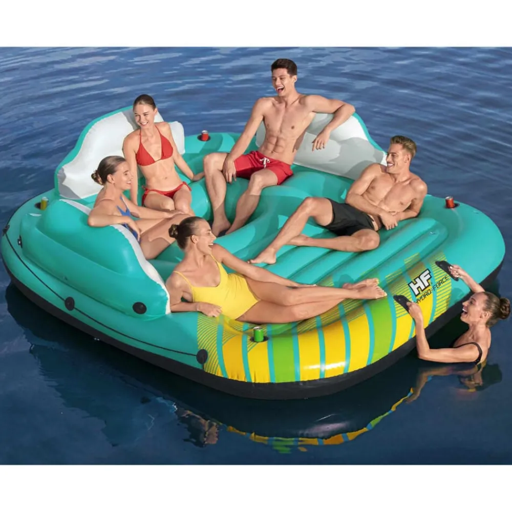 vidaXL Bestway Île gonflable pour 5 personnes Sunny Lounge 291x265x83 cm
