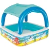 Piscine & Spa-vidaXL Bestway Piscine de jeu avec auvent bleu 140x140x114 cm 52192