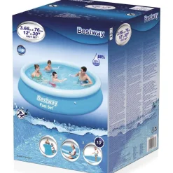 Piscine & Spa-vidaXL Bestway Piscine gonflable Fast Set Rond 366 x 76 cm 57273
