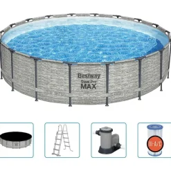 vidaXL Bestway Piscine Power Steel 549x122 cm