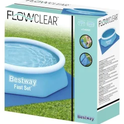 Piscine & Spa-vidaXL Bestway Tapis de sol de piscine Flowclear 274x274 cm