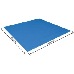 Piscine & Spa-vidaXL Bestway Tapis de sol de piscine Flowclear 274x274 cm