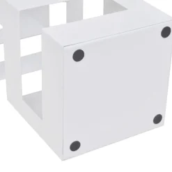 vidaXL Carré Porte-parapluie Stockage pour cannes bâtons Acier 48,5 cm