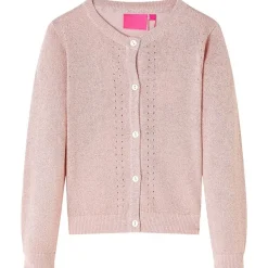 Vêtements & Accessoires-vidaXL Cardigan pour enfants tricoté doux 92 Rose