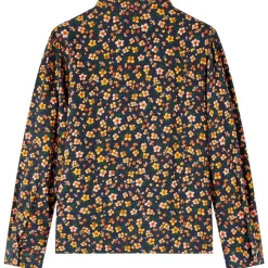 vidaXL Chemise pour enfants avec col à bande bleu marine 104