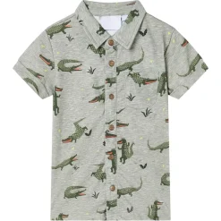 Vêtements & Accessoires-vidaXL Chemise pour enfants mélange kaki clair 104