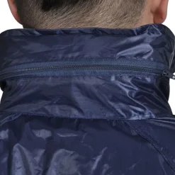 vidaXL Combinaison de pluie avec capuche 2 pièces marine L