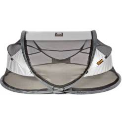 Mobilier Pour Bébés & Tout-Petits-vidaXL DERYAN Lit d'enfant de voyage avec moustiquaire Luxe é Argent