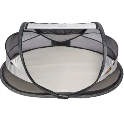 Mobilier Pour Bébés & Tout-Petits-vidaXL DERYAN Lit d'enfant de voyage avec moustiquaire Luxe é Argent