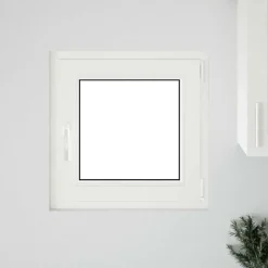 Matériaux De Construction-vidaXL Fenêtre de sous-sol RISOR 50 x 50 cm PVC et verre Anthracite