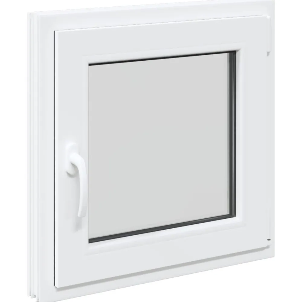 vidaXL Fenêtre de sous-sol RISOR 60 x 60 cm PVC et verre