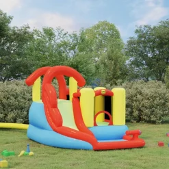 Jeux De Plein Air-vidaXL Happy Hop Château gonflable avec toboggan et piscine 280x319x211 cm