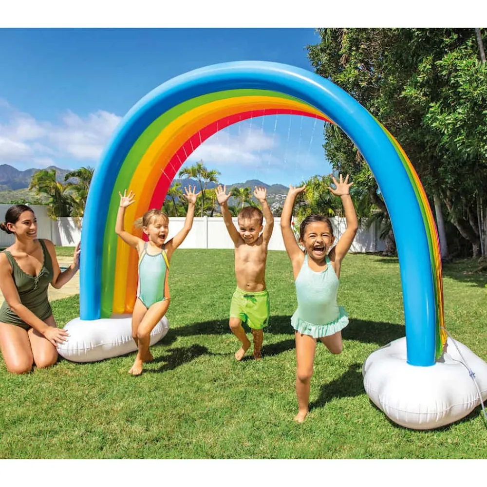 vidaXL Intex Arroseur nuages arc-en-ciel Multicolore 300x109x180 cm