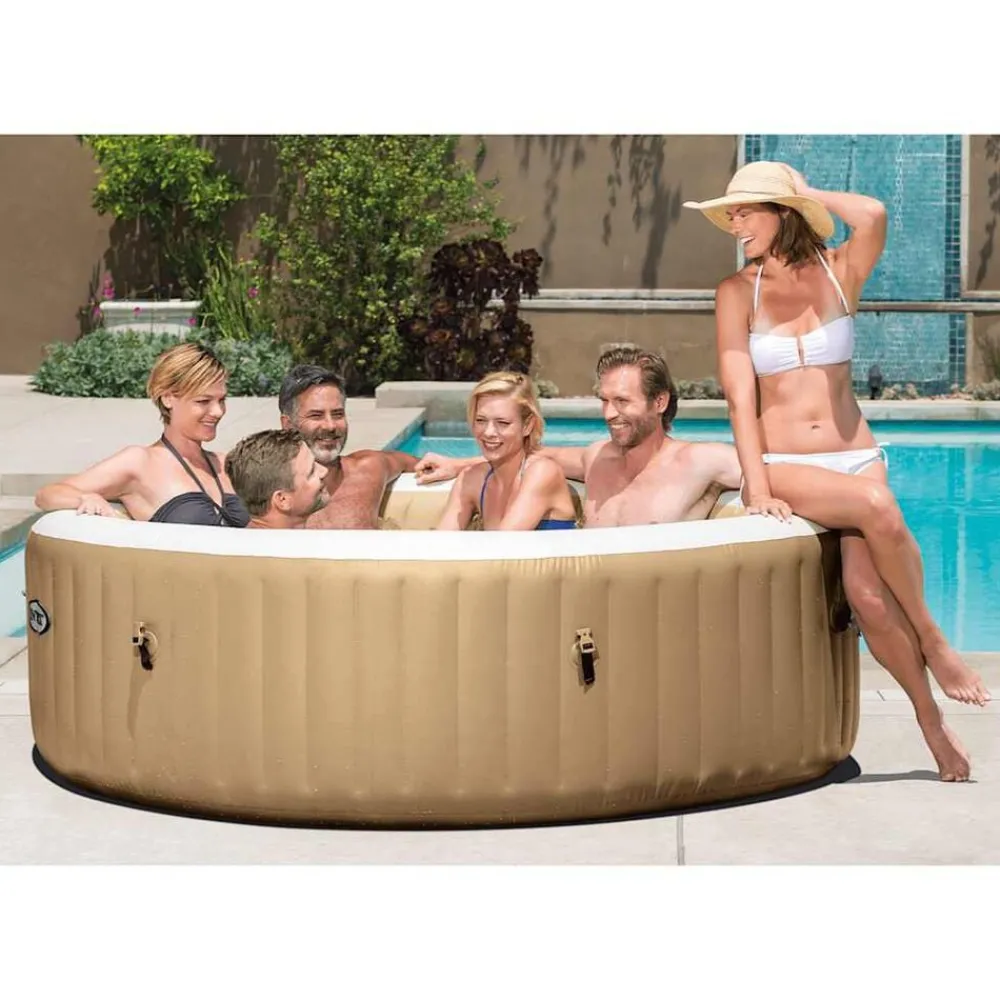 vidaXL Intex Baignoire de massage à bulles ronde PureSpa 216x71cm 6 personnes