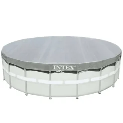 Piscine & Spa-vidaXL Intex Couverture de piscine ronde Deluxe 549 cm 28041