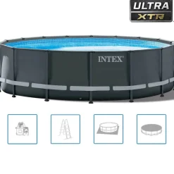 Piscine & Spa-vidaXL Intex Ensemble de piscine ronde Ultra XTR Frame 488 x 122 cm 26326GN