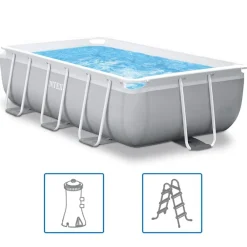 Piscine & Spa-vidaXL Intex Ensemble de piscine Prism Frame rectangulaire 300x175x80 cm