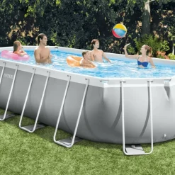 Piscine & Spa-vidaXL Intex Ensemble de piscine ovale 610x305x122 cm 26798GN