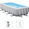 Piscine & Spa-vidaXL Intex Ensemble de piscine Prism Frame rectangulaire 400x200x122 cm