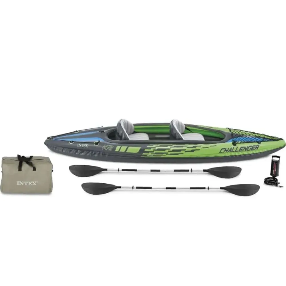 vidaXL Intex Kayak gonflable Challenger K2 351 x 76 x 38 cm 68306NP
