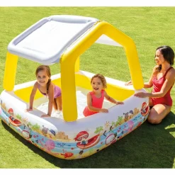 vidaXL Intex Piscine à parasol gonflable 157x157x122 cm