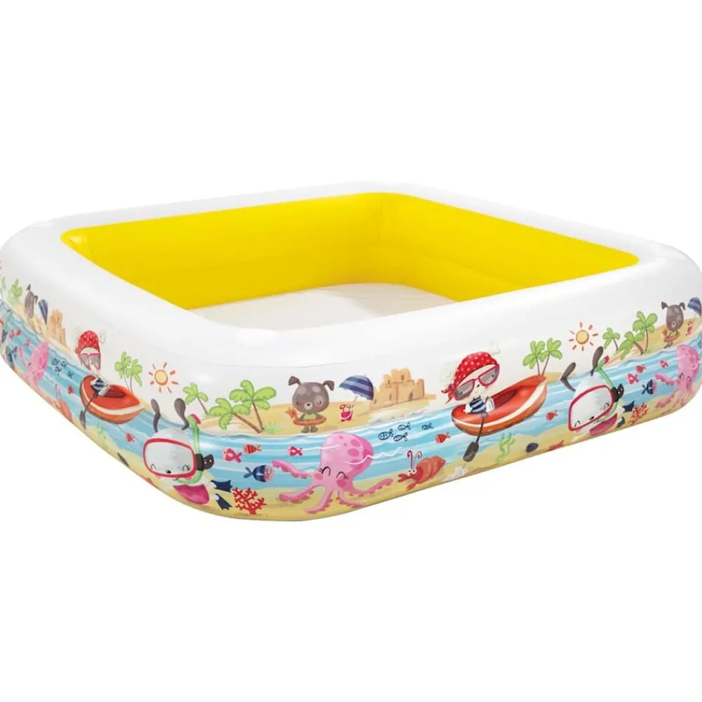 Piscine & Spa-vidaXL Intex Piscine avec parasol gonflable 157x157x122 cm