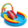 vidaXL Intex Piscine gonflable Rainbow Ring Play Center 297x193x135cm 57453NP